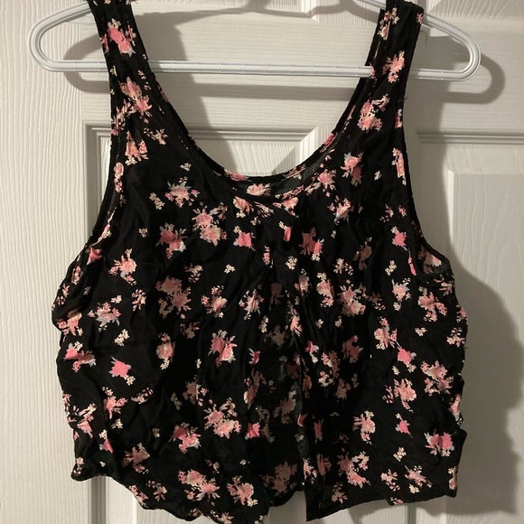 Garage - black floral cami - size medium - Picture 2 of 2